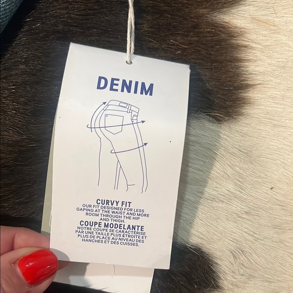 H&M Stylish Distressed Wide Leg Blue Jeans 4 - Picture 2 of 6